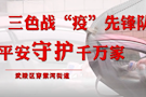 三色战“疫”先锋队　　平安守护千万家